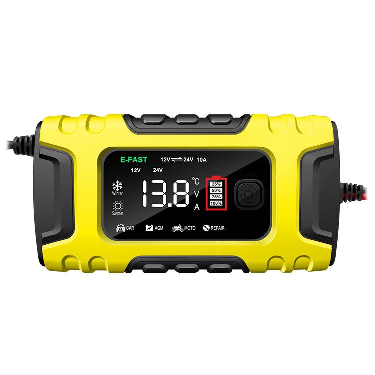 E-RNRFAST摩托车电瓶充器电蓄电池充器1气224V10A汽V车电瓶充电器
