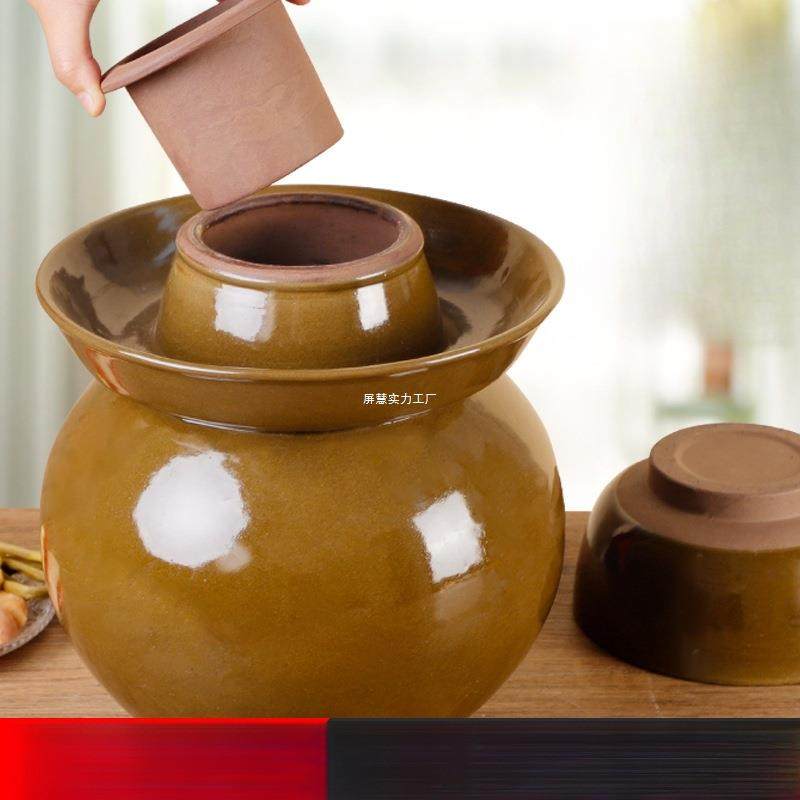 坛子泡式菜家用老陶瓷腌小子酸菜土坛子土菜陶四693川泡菜罐坛子,家居饰品,储物罐,淘宝优惠券,粉丝福利购,淘宝优惠卷