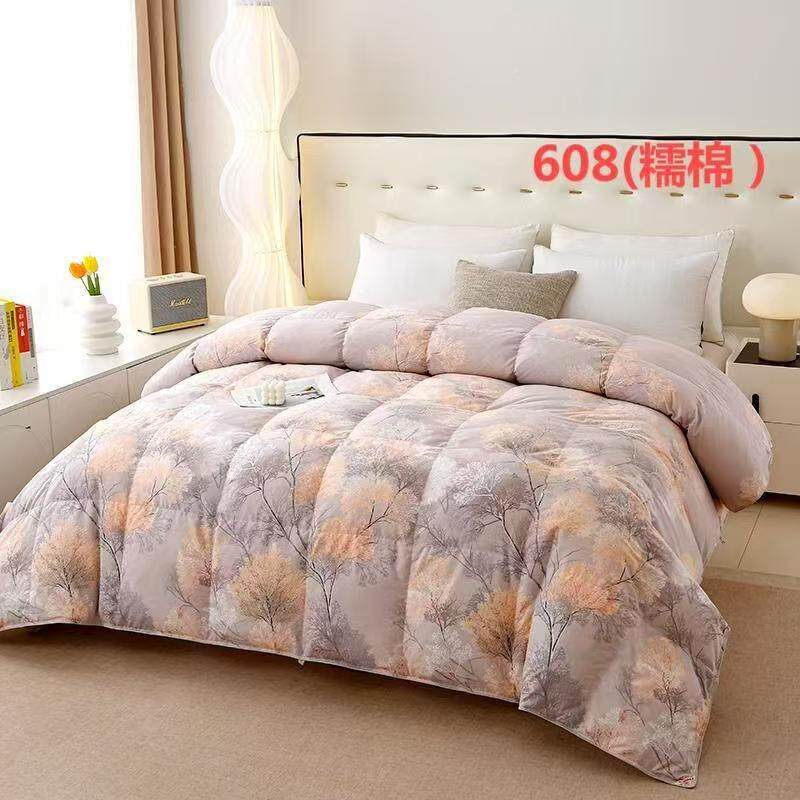 水糯棉纯棉层洗棉精梳棉双WGH自充绒羽绒壳工被厂