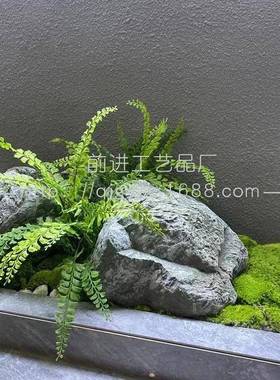 大灰藓景坪草草皮人造绿色塑料装饰人工绿假化观装饰苔777812藓草