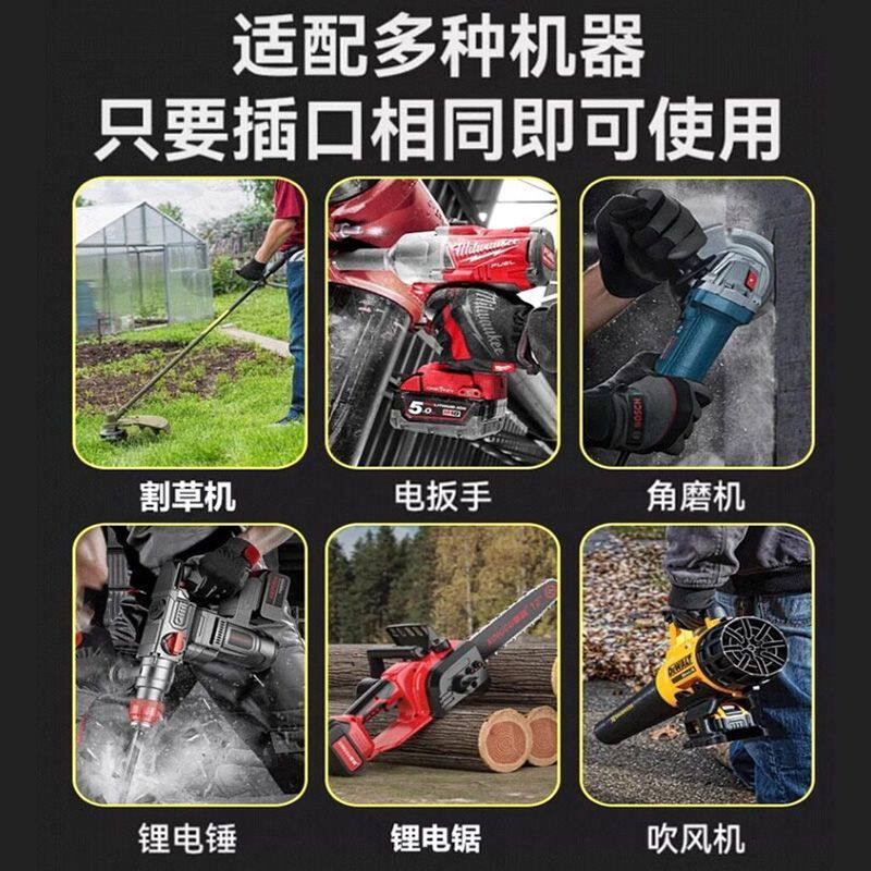 21V锂电池包大容量背负式园林电动工具电锤电扳手割草机动力电池
