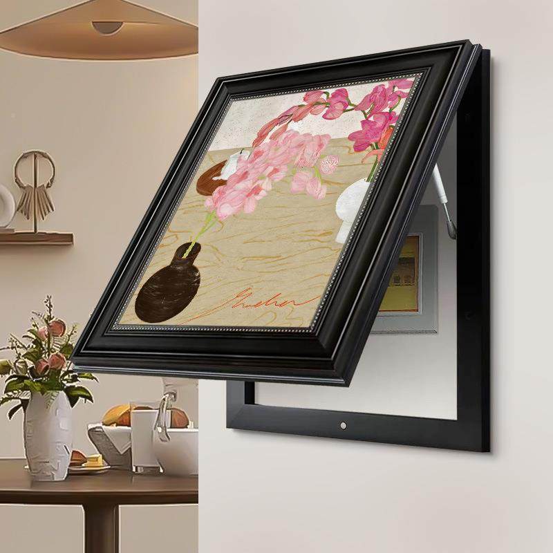 《al202509瓶花》法式电复古表箱饰画遮挡配电闸装箱开关弱挂电箱,家居饰品,现代装饰画,淘宝优惠券,粉丝福利购,淘宝优惠卷