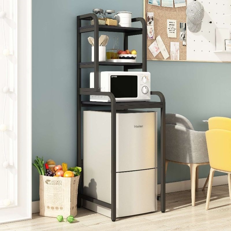 冰箱置物架落地上方小型迷你墙上厨房收纳架家用洗衣W机多层小架