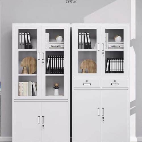 钢制柜金档属简约现代矮柜办公室铁凭皮财务证八案层储物见详情文