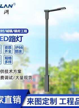 LED路灯杆5米6米8米户外市电路灯12米高杆灯杆双臂市政路灯道路灯