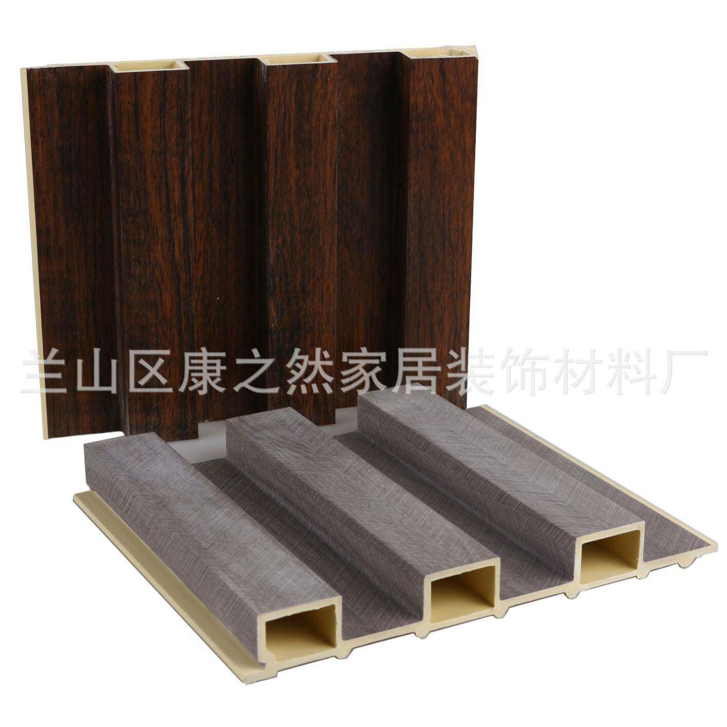 源头厂家195高长城格栅背景墙生态木塑护墙板外贸PVC越南中东吊顶