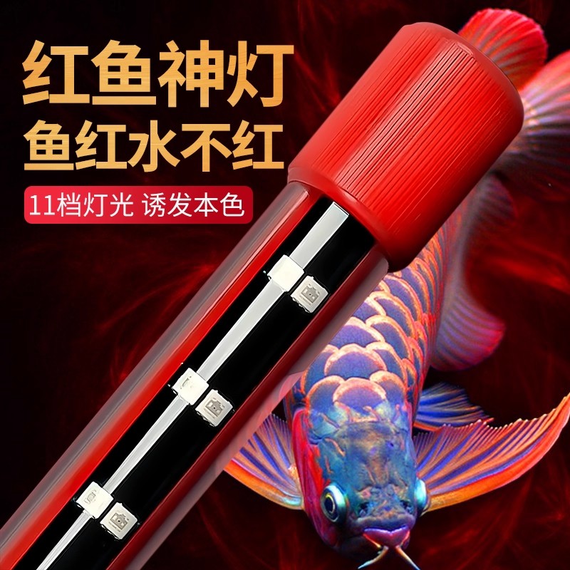 鱼缸灯led专用观赏照明节能RGB潜水增艳变色氛围高亮龙鱼神灯防水