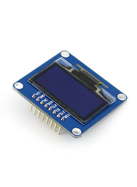 树莓派4B SH1106 1.3寸 OLED屏/模块 显示屏 12864 蓝色 直排针