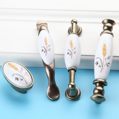 橱柜衣柜家具五金把手欧式仿古古铜田园美式麦穗陶瓷单孔拉手新品,纺织面料/辅料/配套,服装加工设备,淘宝优惠券,粉丝福利购,淘宝优惠卷