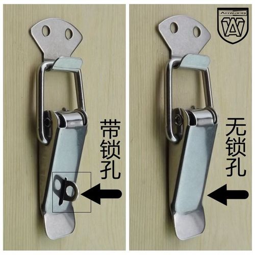 安望不锈钢304箱扣箱包扣 鸭嘴扣 弹簧搭扣 木箱锁扣 木箱搭扣106