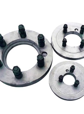 车床三爪卡盘法兰盘C型过渡盘160C5 250C6 400C8大连6140双头螺栓