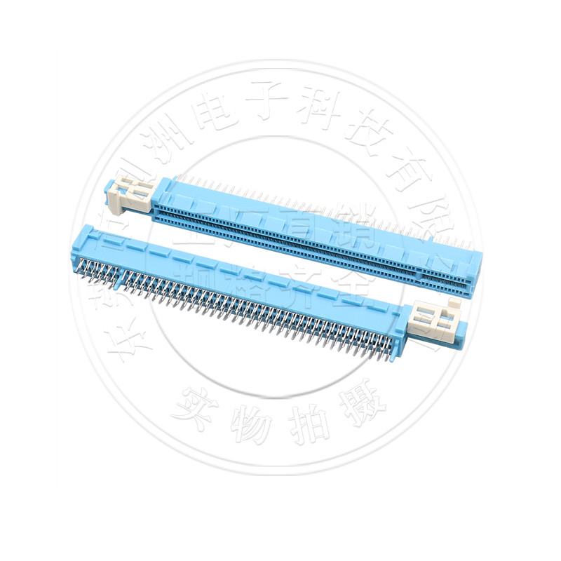 PCIE-164P连接器PICE显卡卡槽台式主板插座180度DIP滑扣式接口