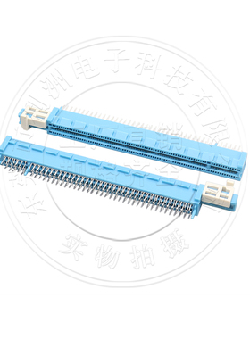 PCIE-164P连接器PICE显卡卡槽台式主板插座180度DIP滑扣式接口