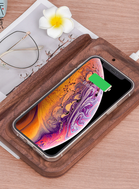 实木创意桌面直播手机懒人支架床头无线充电多功能平板ipan架子