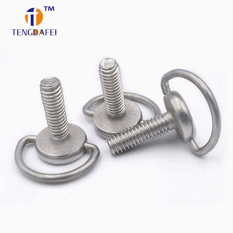 M4手柄手拧吊环螺丝钉云台三脚架C环圆形快装板快拆相机螺丝国标