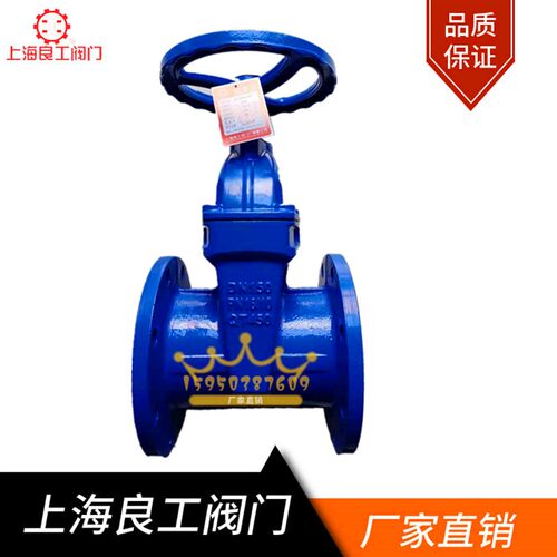 上海良工阀门Z45X-16Q法兰暗杆弹性座封软密封闸阀 DN50 65 100