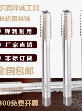 哈尔滨 加长机用丝攻/丝锥G ZG Z PT RC NPT 1寸 1 1/4 1 1/2X160