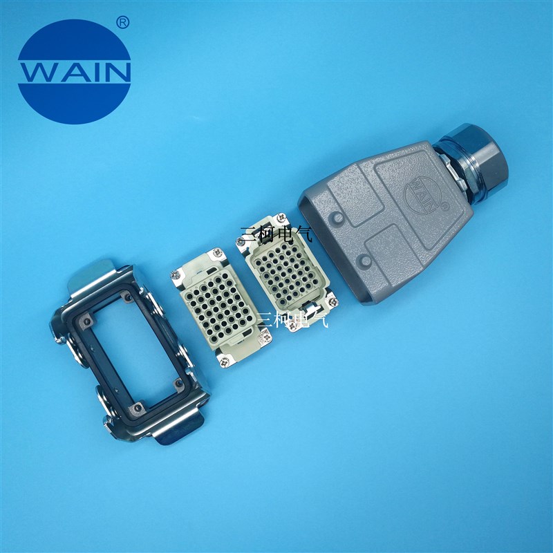 WAIN唯恩 HDD-042-MC/FC 42芯10A冷压连接 HARTING浩亭重载连接器