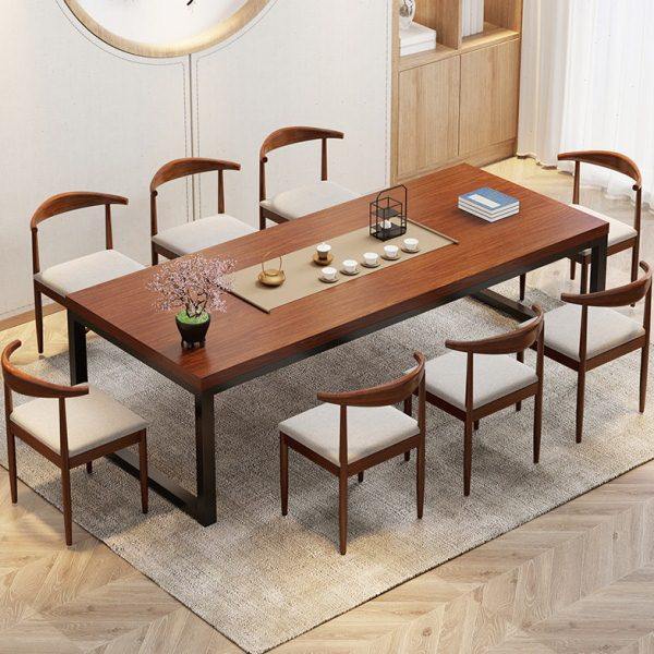 茶桌长方形简约铁艺桌椅组合阳台小茶台家用容纳多人泡茶新中式桌,住宅家具,茶几,淘宝优惠券,粉丝福利购,淘宝优惠卷