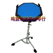 鼓棒 八角打击板静音鼓面 军鼓架 哑鼓垫 12英寸双面八角练习鼓