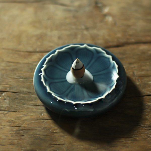 素功瑾礼手工雕刻莲花陶瓷盘香香座倒流香香座复古中式线香香插,家居饰品,香薰炉,淘宝优惠券,粉丝福利购,淘宝优惠卷