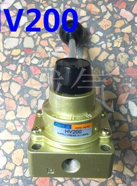 HV200超杰牌 VH200-02气动开关手动阀手转阀HV200D换向气阀HV200D