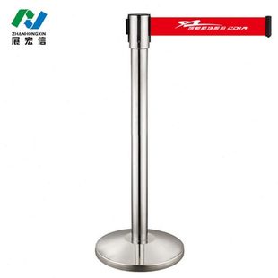 银行2米不锈钢栏杆排队隔离带警戒线护栏 加厚可替换伸缩头一米线