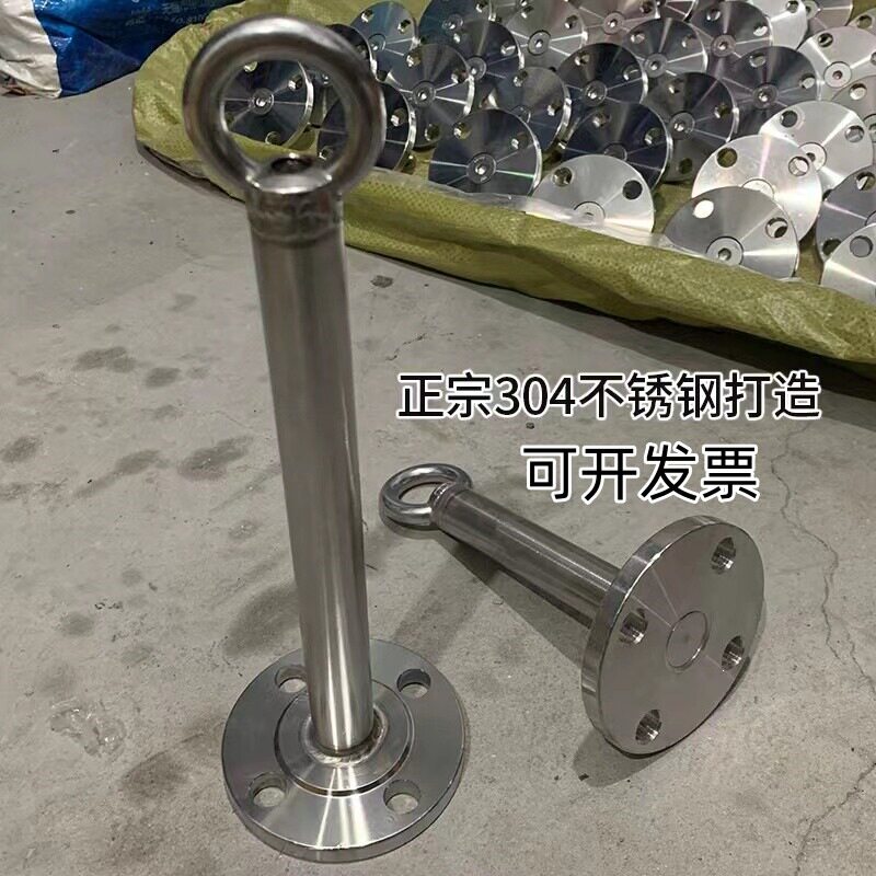 304不锈钢吊顶用加长吊钩超长沙袋架子空中瑜珈吊床固定盘挂钩