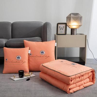 2025年秋冬新款全棉抱枕被简约大豆纯棉家居抱枕两用被子厂家