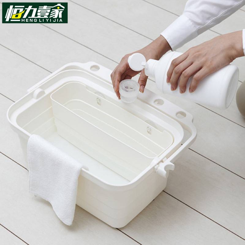 康多多收纳桶搭配蓝色内桶家政清洁工具收纳箱带盖水桶保洁拖把桶