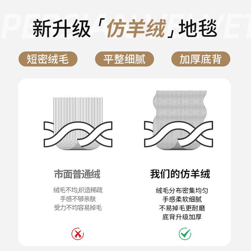 地毯客厅卧房室2025新款奶油风床边免洗免用可擦打SLU理家沙发间