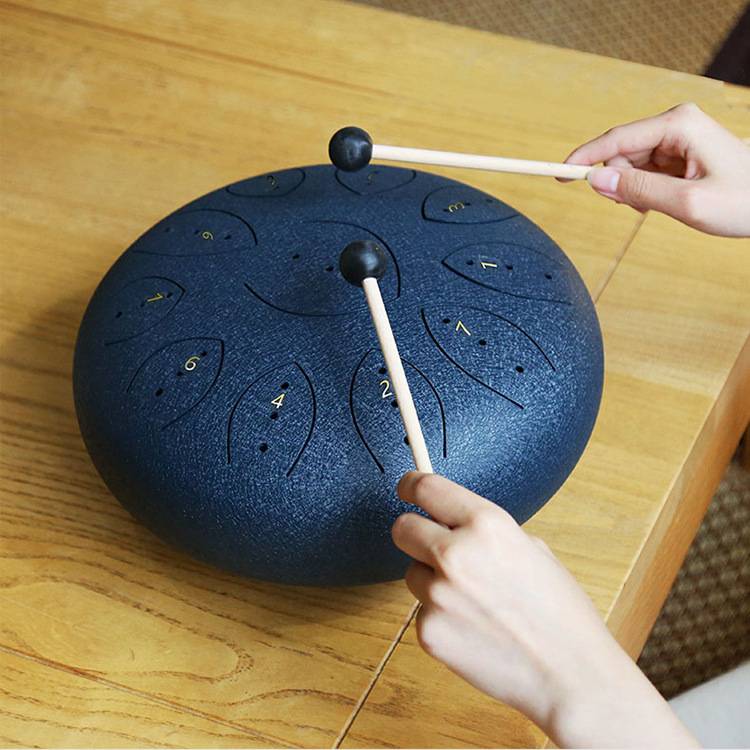Ratiug空灵鼓12寸11音无忧鼓13钢舌鼓成人儿童初学打击乐器架子鼓