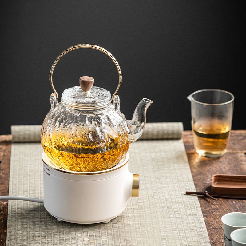 玻璃提梁壶电热电陶炉小型煮茶器家用南瓜煮茶壶透明养生壶烧水壶