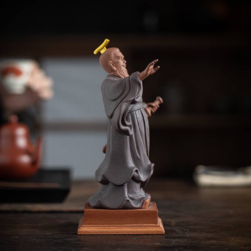 古代帝王秦始皇摆件中式紫砂历史人物文创纪念品桌面装饰摆设