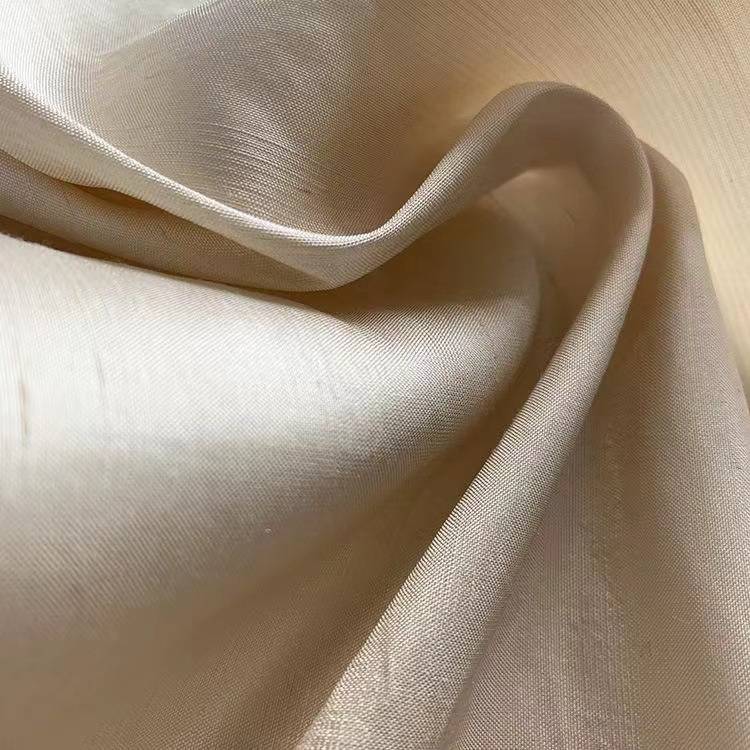 色织真丝双宫绸 12姆米桑蚕丝布料提花面料 汉服韩服服装面料
