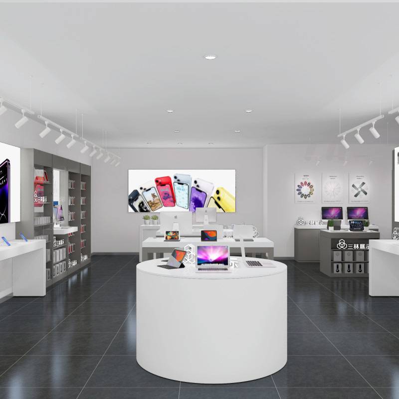 APR体验台展示桌手机店整店展柜通信电子产品展示柜台陈列架展台