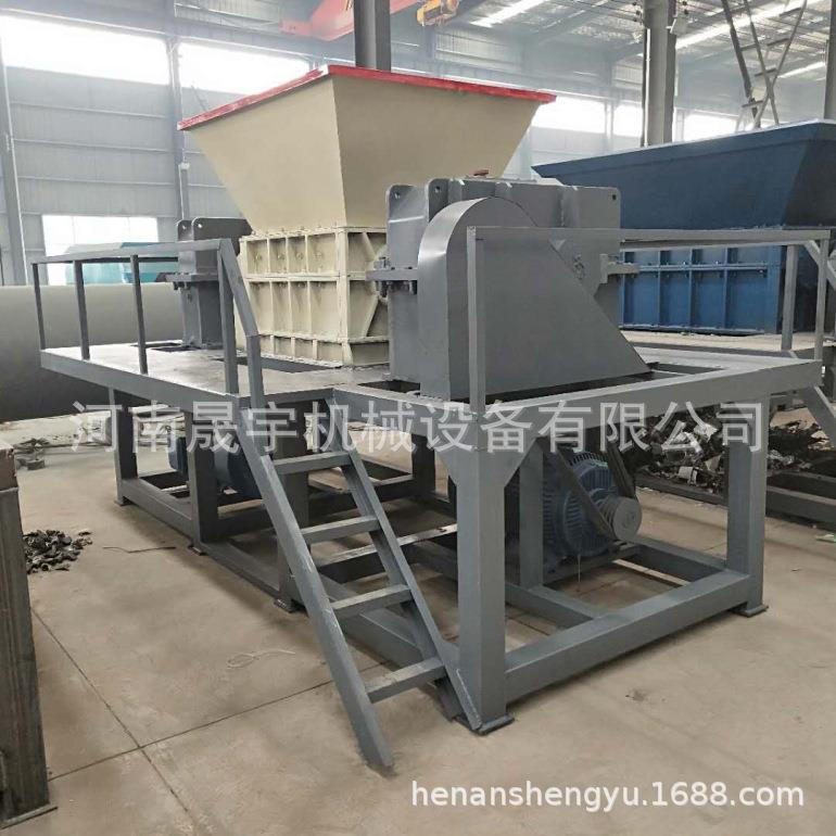 金属撕碎机 双轴塑料管材破碎设备1200树根自行车撕碎机参数