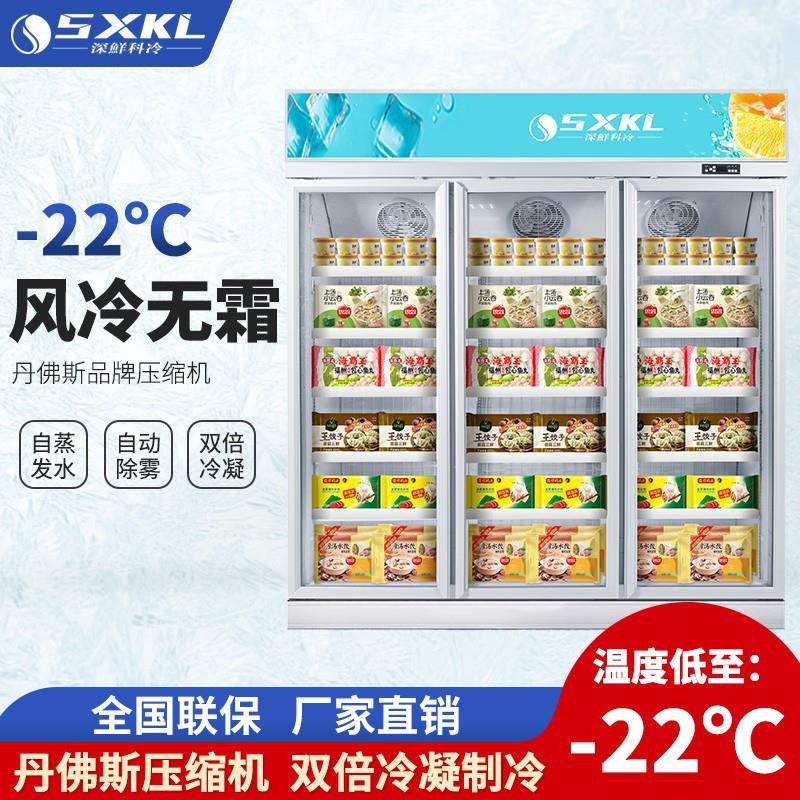超市冷冻柜商用立式速冻风冷水饺雪糕海鲜冰箱冰柜保鲜展示柜