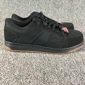 防滑 防砸牛津底耐磨工地工作防护鞋 黑色男款 底帮系带包钢头劳保鞋