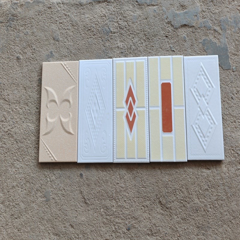 112X255mm外墙瓷砖印花砖 新农村E自建房釉面砖 墙面砖 仿古砖檐