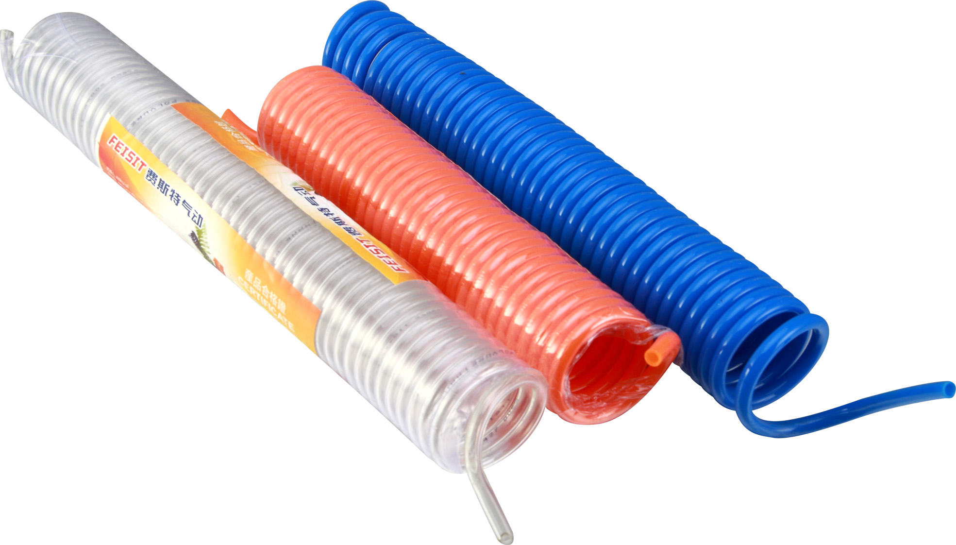 进口PU气管16*12 空压软管/伸缩弹簧管/螺旋管/风管3T米6米9米12