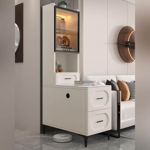 岩板沙发边柜侧边柜客厅家用角几柜置物架现代简约边桌小茶几边几