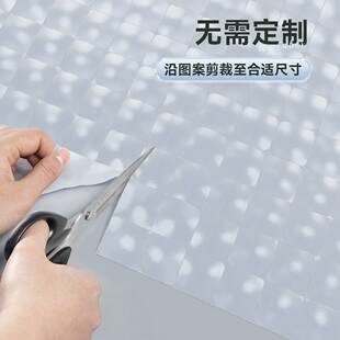 可折叠浴帘免打孔卫生间淋浴干湿分离遮挡防水浴室隔断帘防透光帘