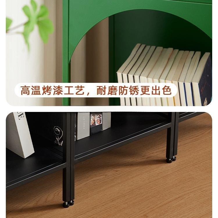 创意书架落铁艺书报架客厅地置物落书柜角杂MEL物收纳陈列架架展