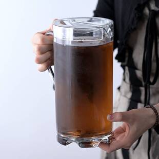 啤酒大扎壶直身塑料PC冷水壶耐高温商用酒吧KTV果汁饮料壶亚克力