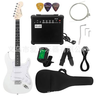 跨境20W音响电吉他套装ST经典款电吉他初学39寸电吉他单摇guitar