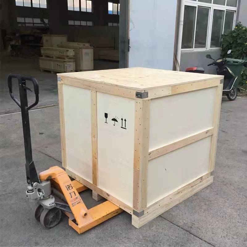 熏蒸木箱免熏蒸胶合板木箱钢带包边卡扣箱可折叠拆卸包装打包木箱