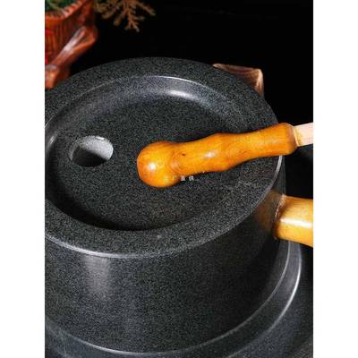 复古小石磨家用手工石磨家用石磨盘小石磨家用迷你石磨豆浆豆