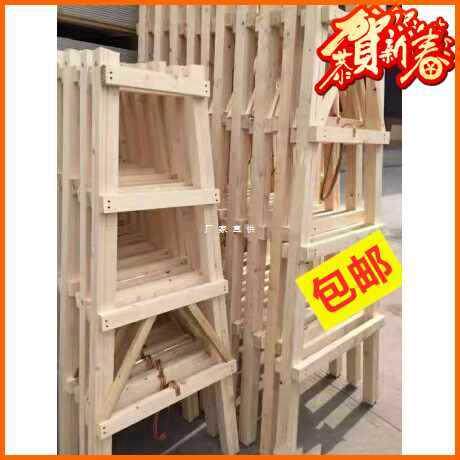 成都实木人字梯双侧梯木制梯家用装修木工工程走梯新木梯加厚