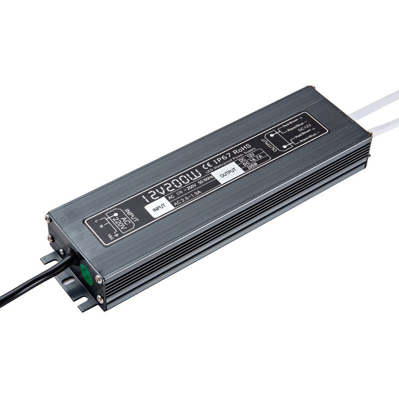 12V/24V400W长条开关电源 恒压驱动电源厂家 户外全灌胶防水电源